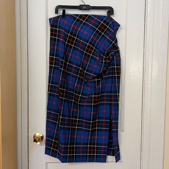 Zara plaid side slit midi skirt, blogger's favorite! - Picture 4 of 9